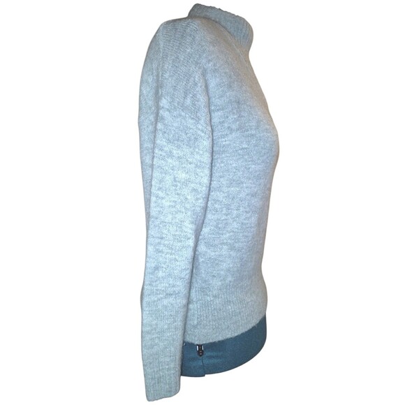 Madewell Sweater Womens Small Blue Dillon Alpaca Wool Blend Mock Neck Pullover - Picture 4 of 6